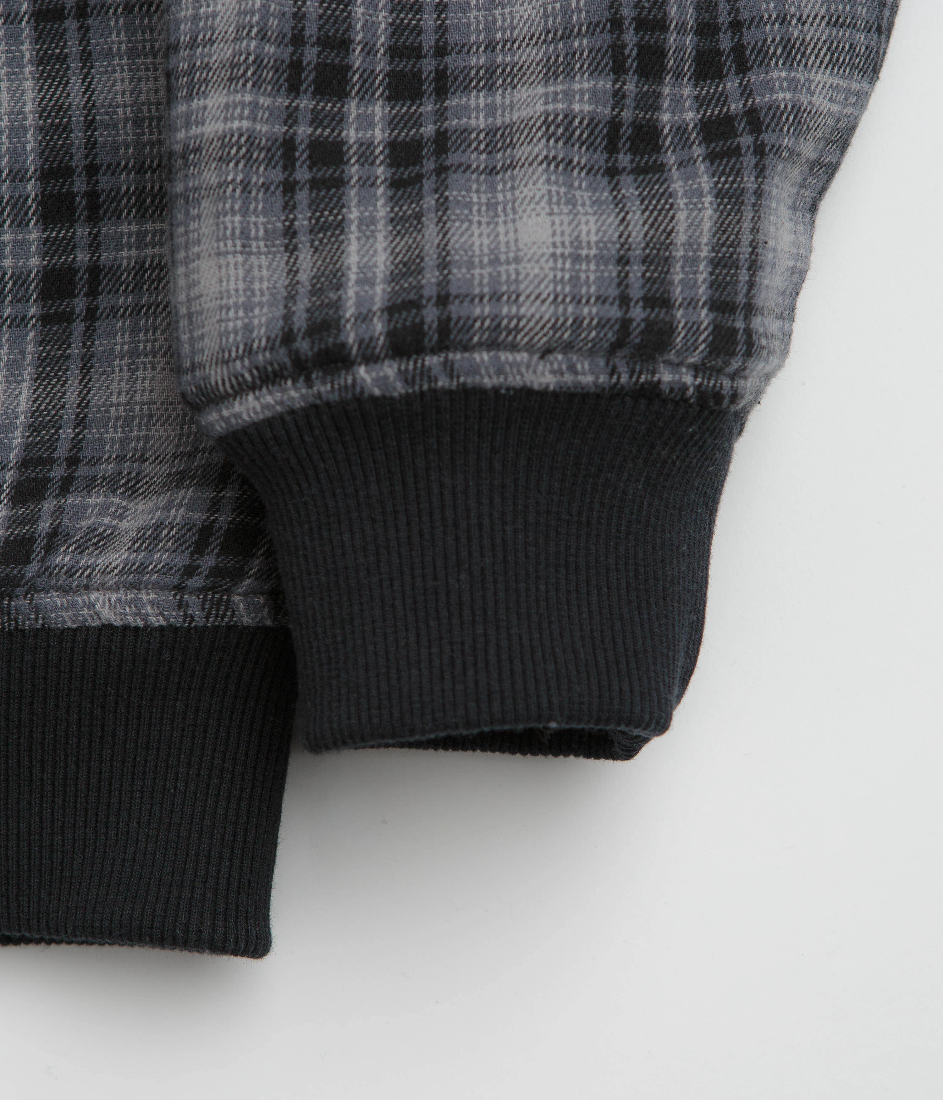 Yardsale Reversible Flannel Full Zip Hoodie - Grey - Image 8