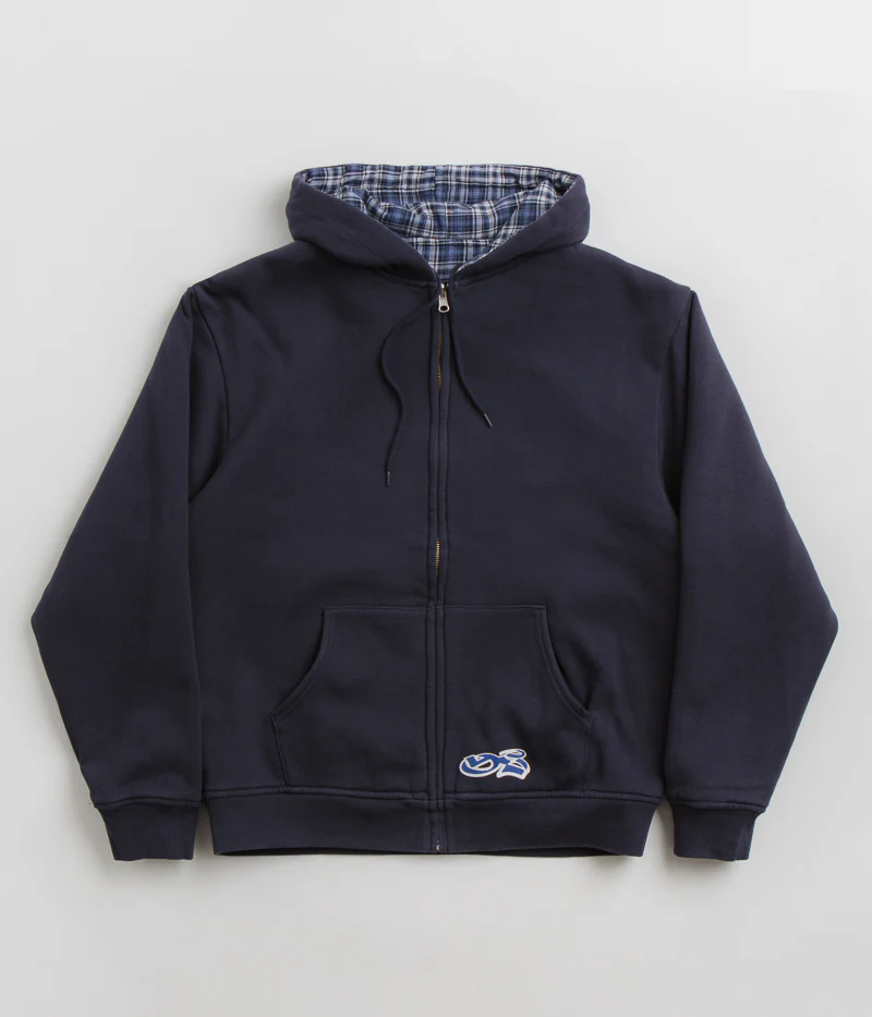 Yardsale Reversible Flannel Hoodie - Blue - Image 2