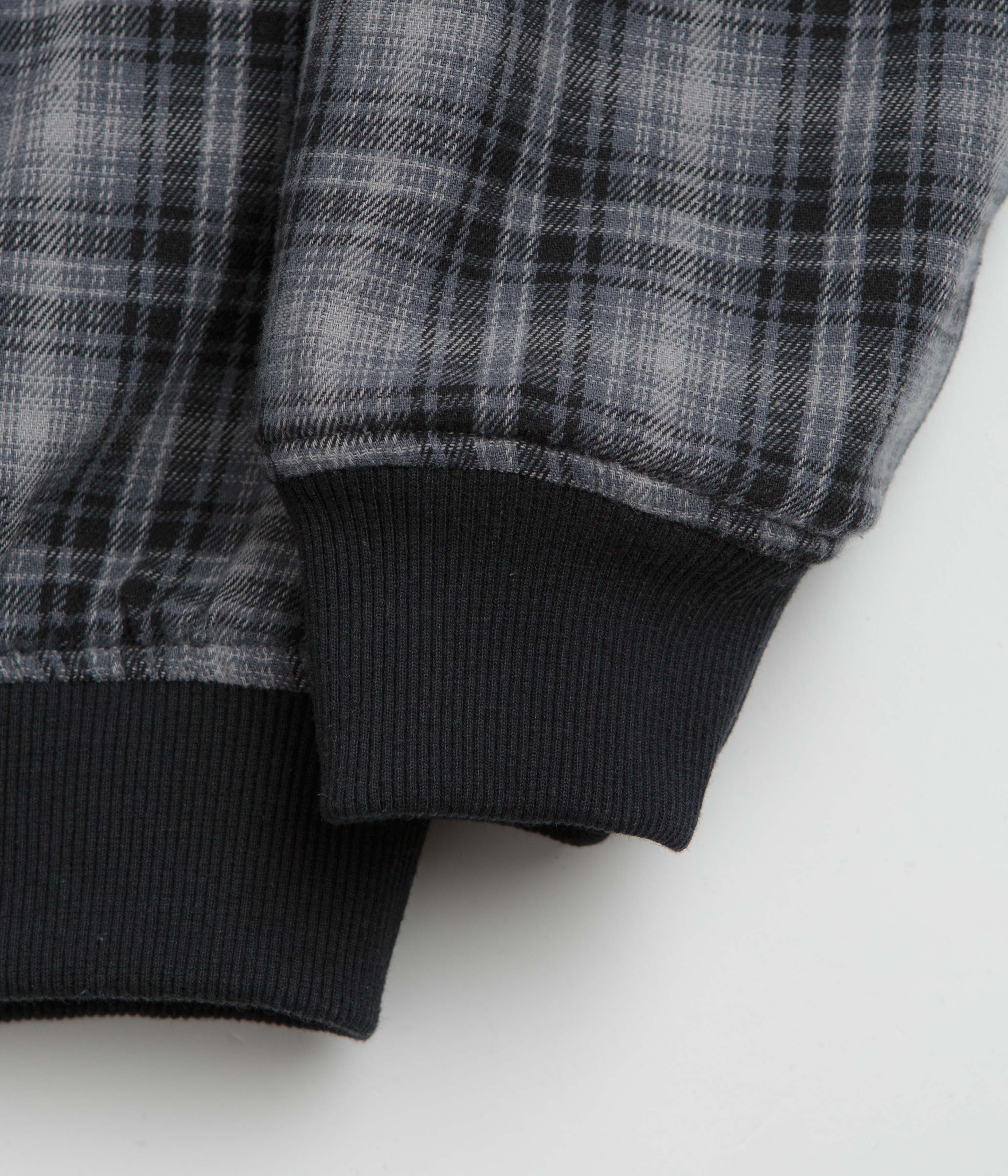 Yardsale Reversible Flannel Hoodie - Blue / Blue - Image 10
