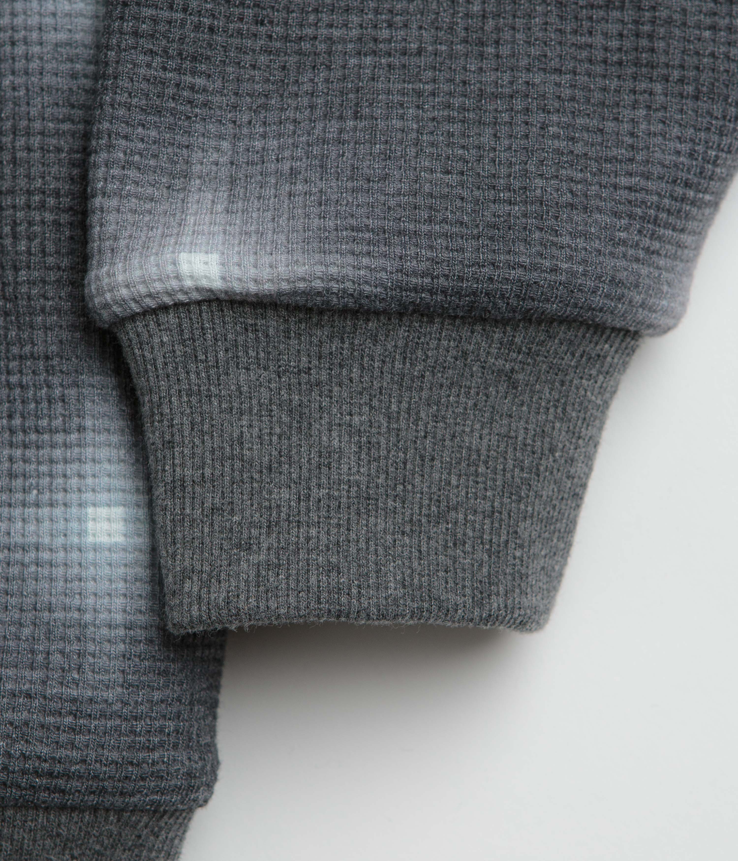 Yardsale Reversible Thermal Full Zip Hoodie - Black / Charcoal - Image 10