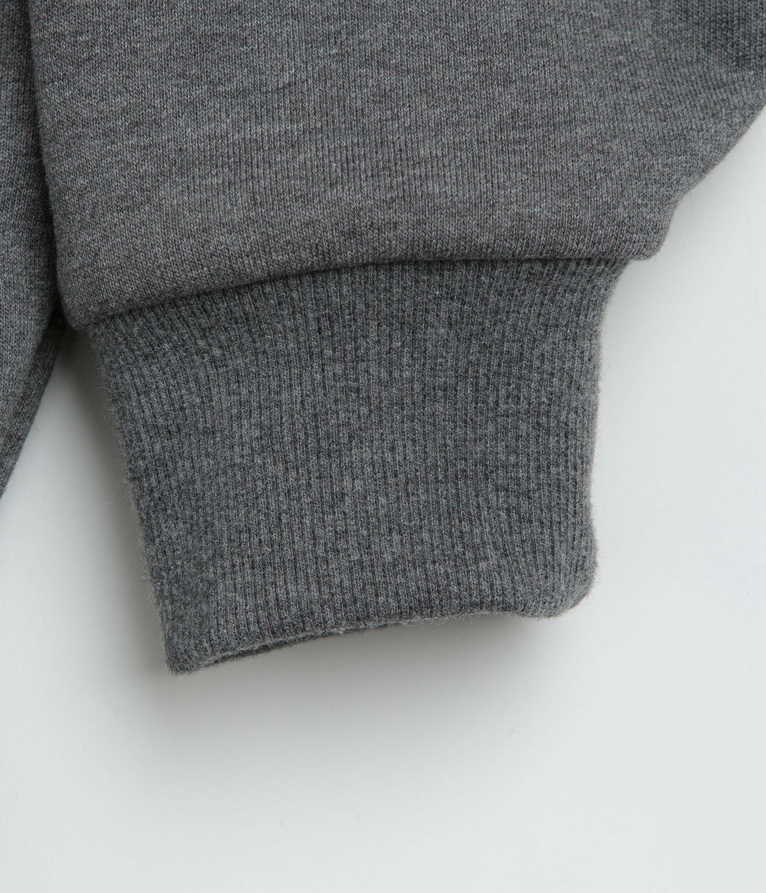Yardsale Reversible Thermal Full Zip Hoodie - Black / Charcoal - Image 11