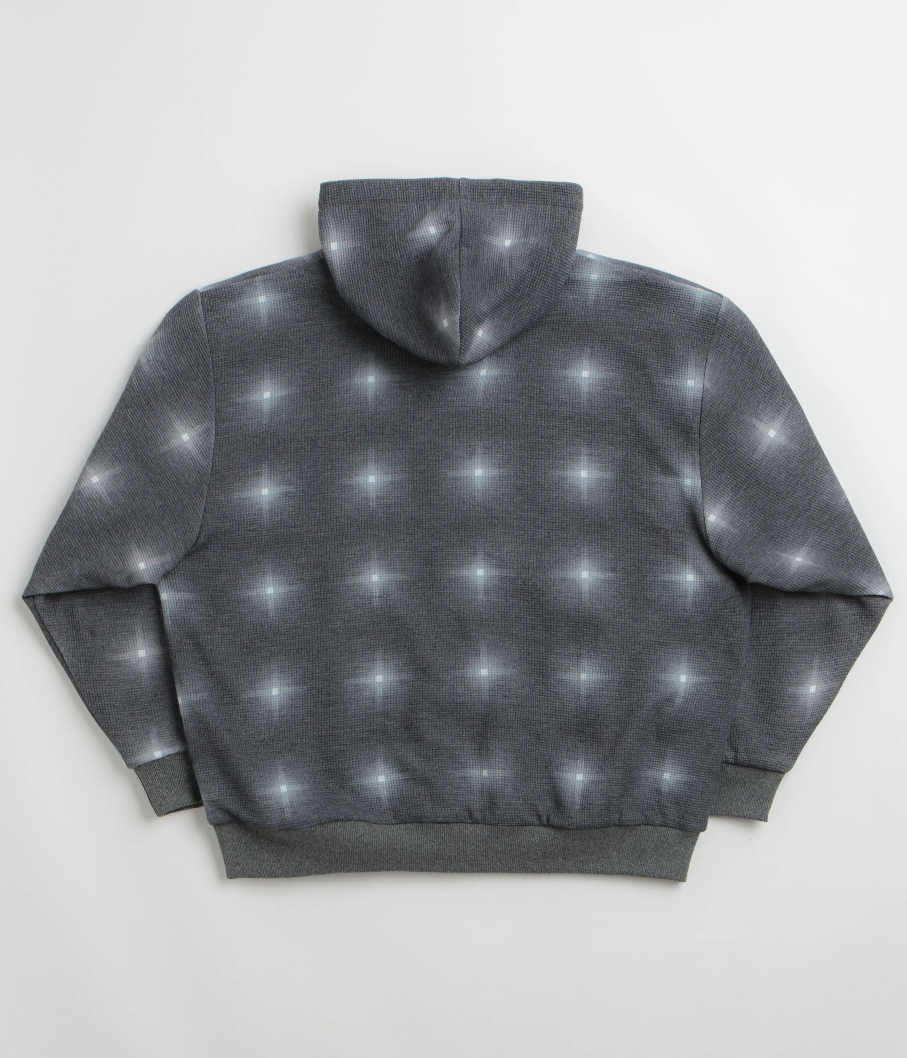 Yardsale Reversible Thermal Full Zip Hoodie - Black / Charcoal - Image 4