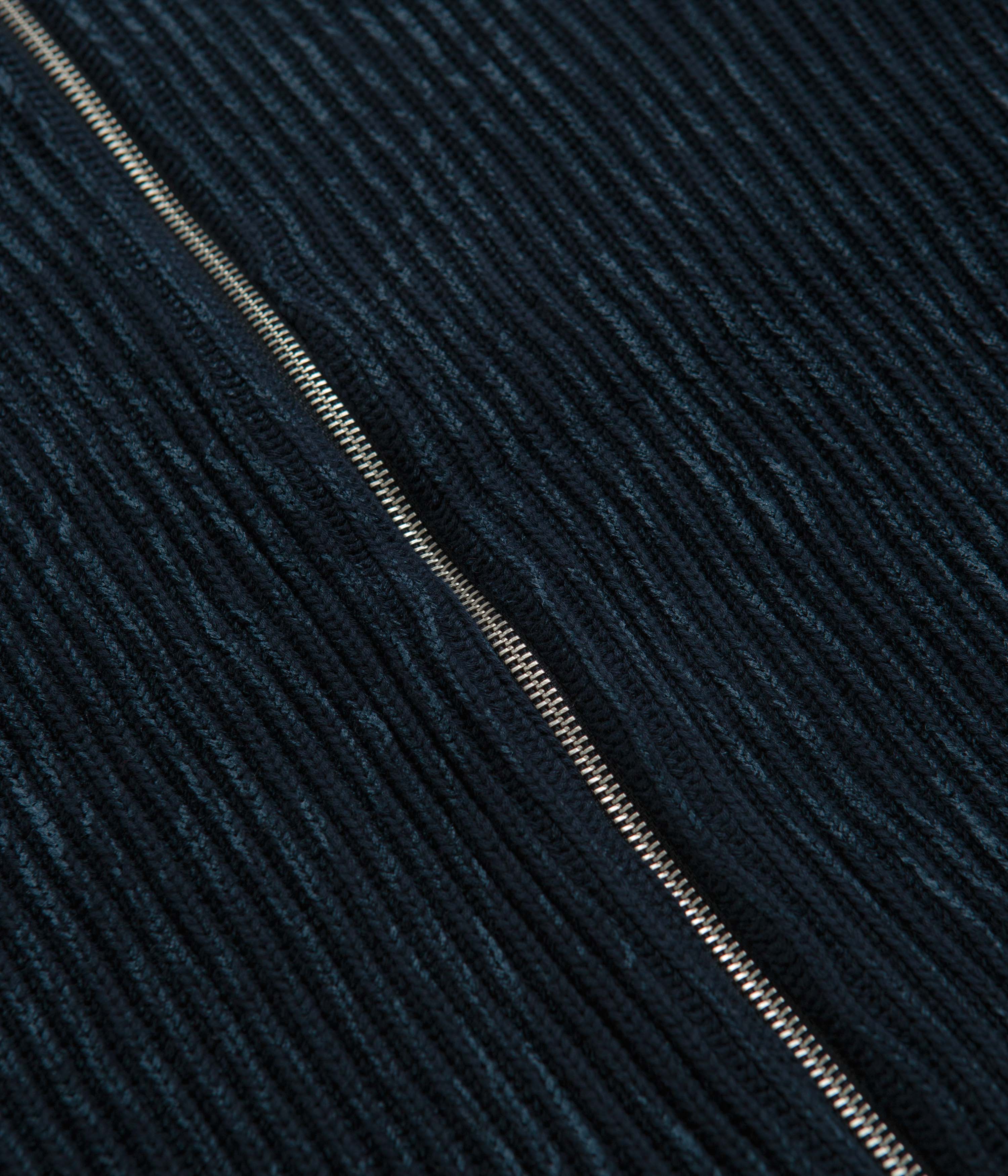 Yardsale Ripper Knit Zip Sweatshirt - Navy - Image 3