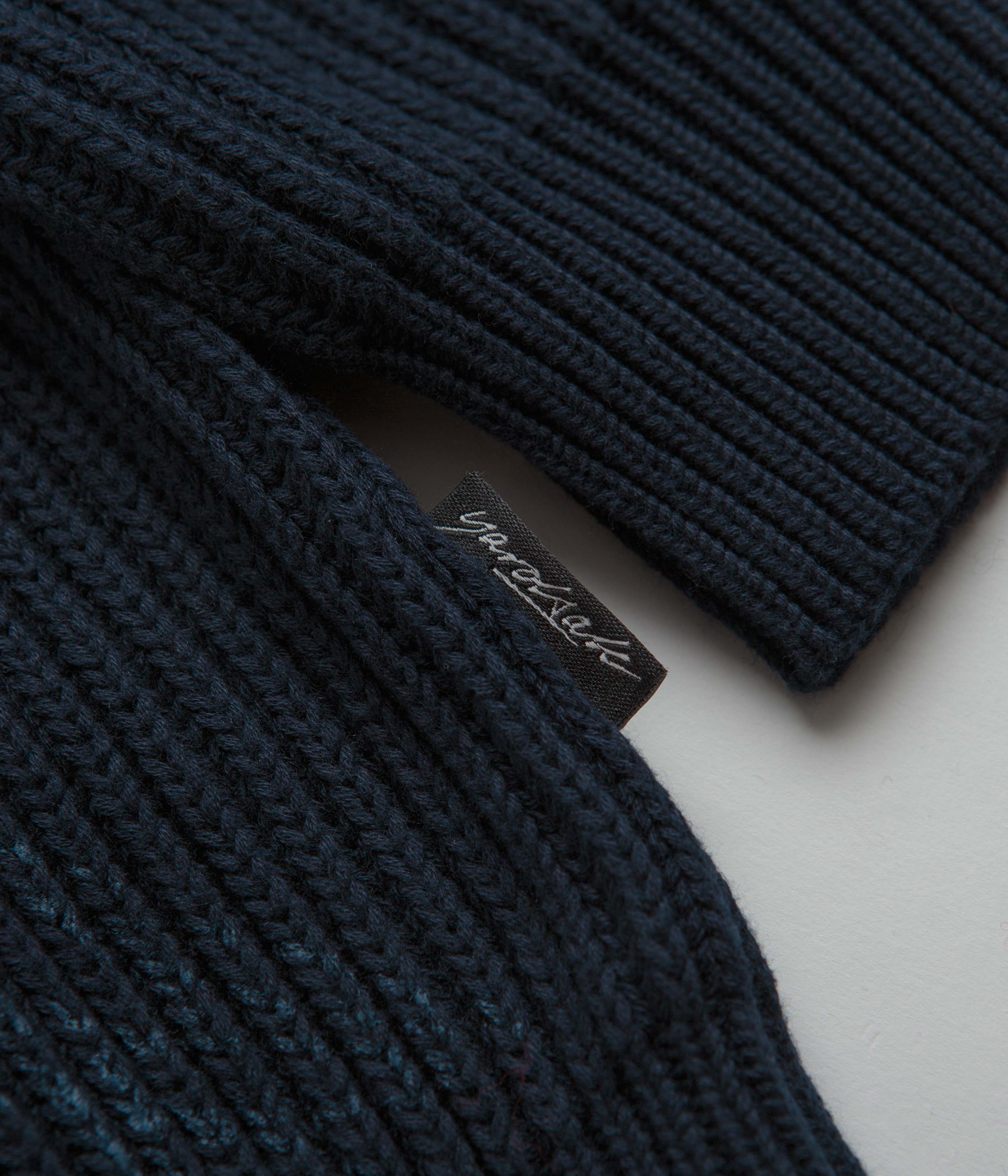 Yardsale Ripper Knit Zip Sweatshirt - Navy - Image 5