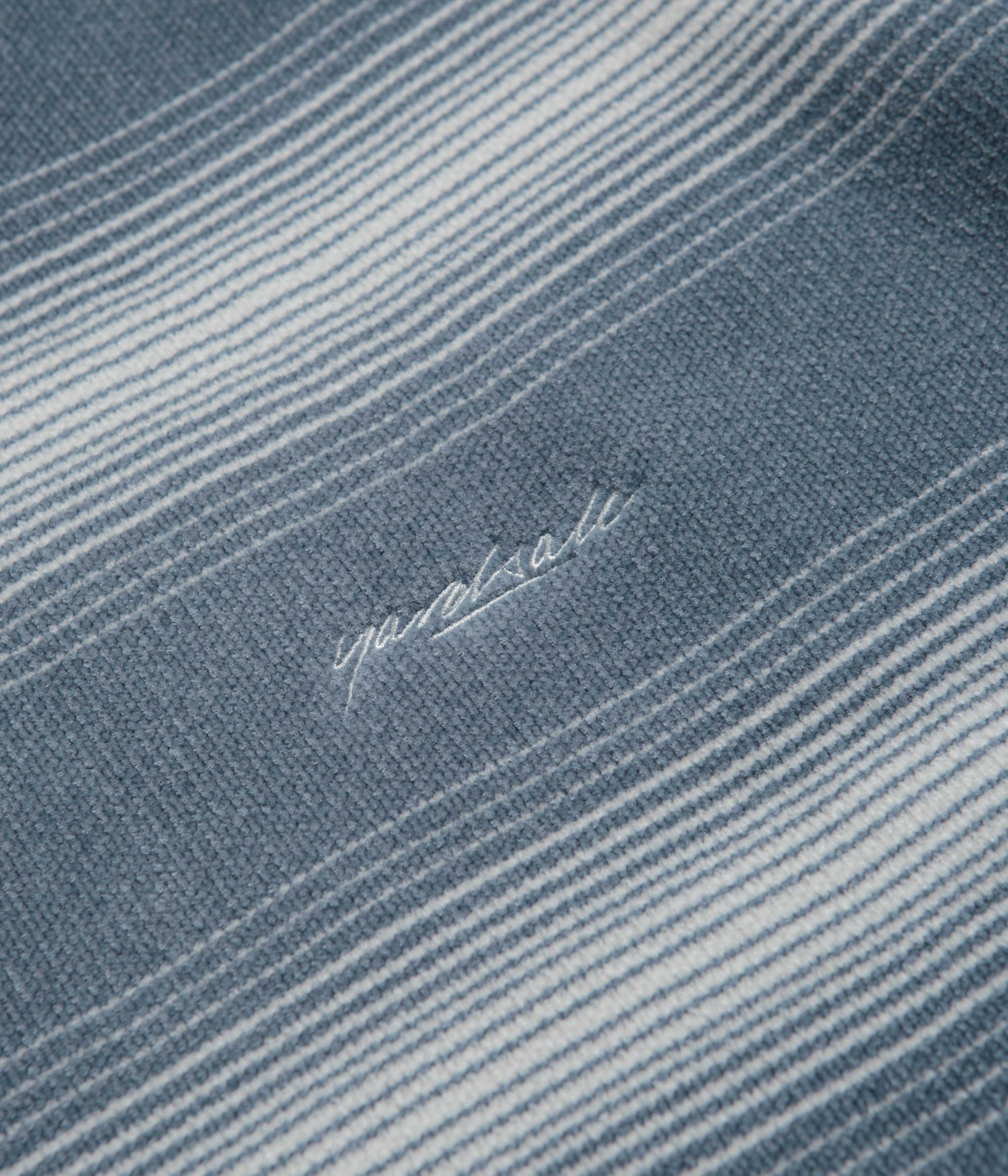 Yardsale Ripple Chenille Crewneck Sweatshirt - White / Blue - Image 3