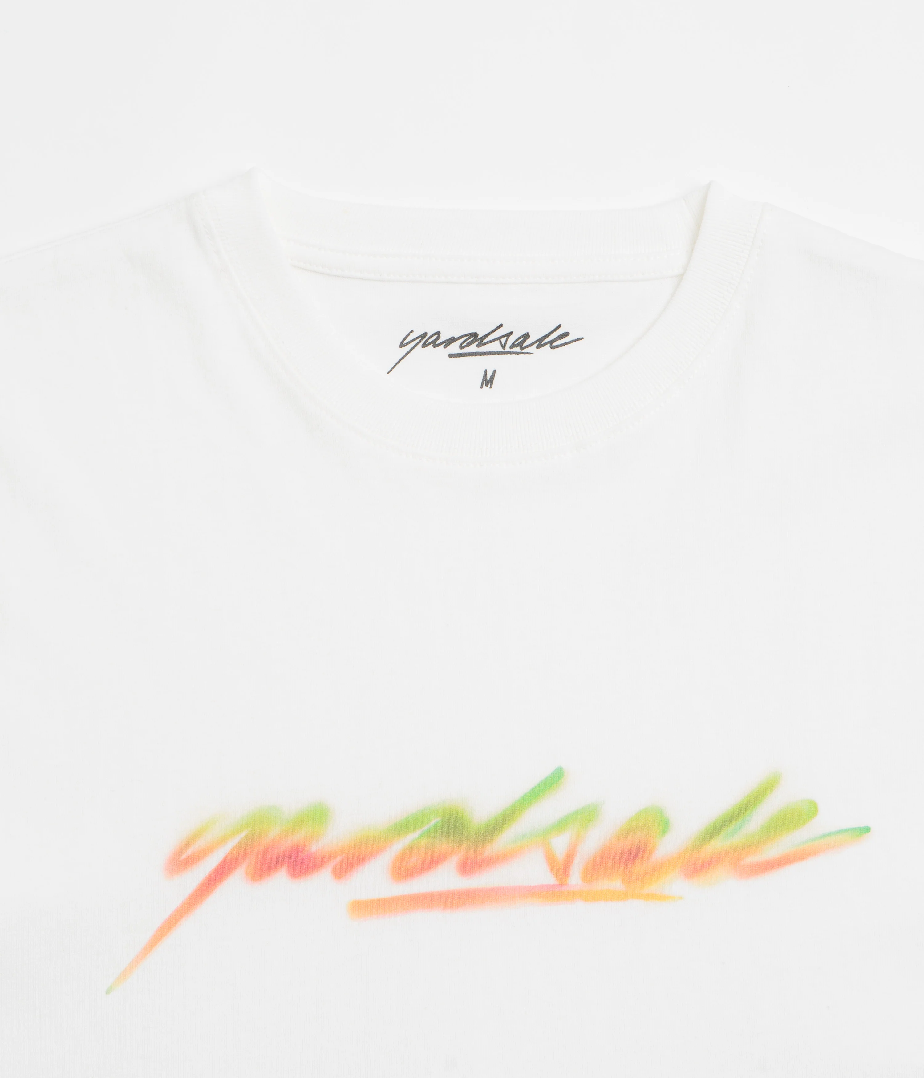 Yardsale Script Spray T-Shirt - White - Image 2