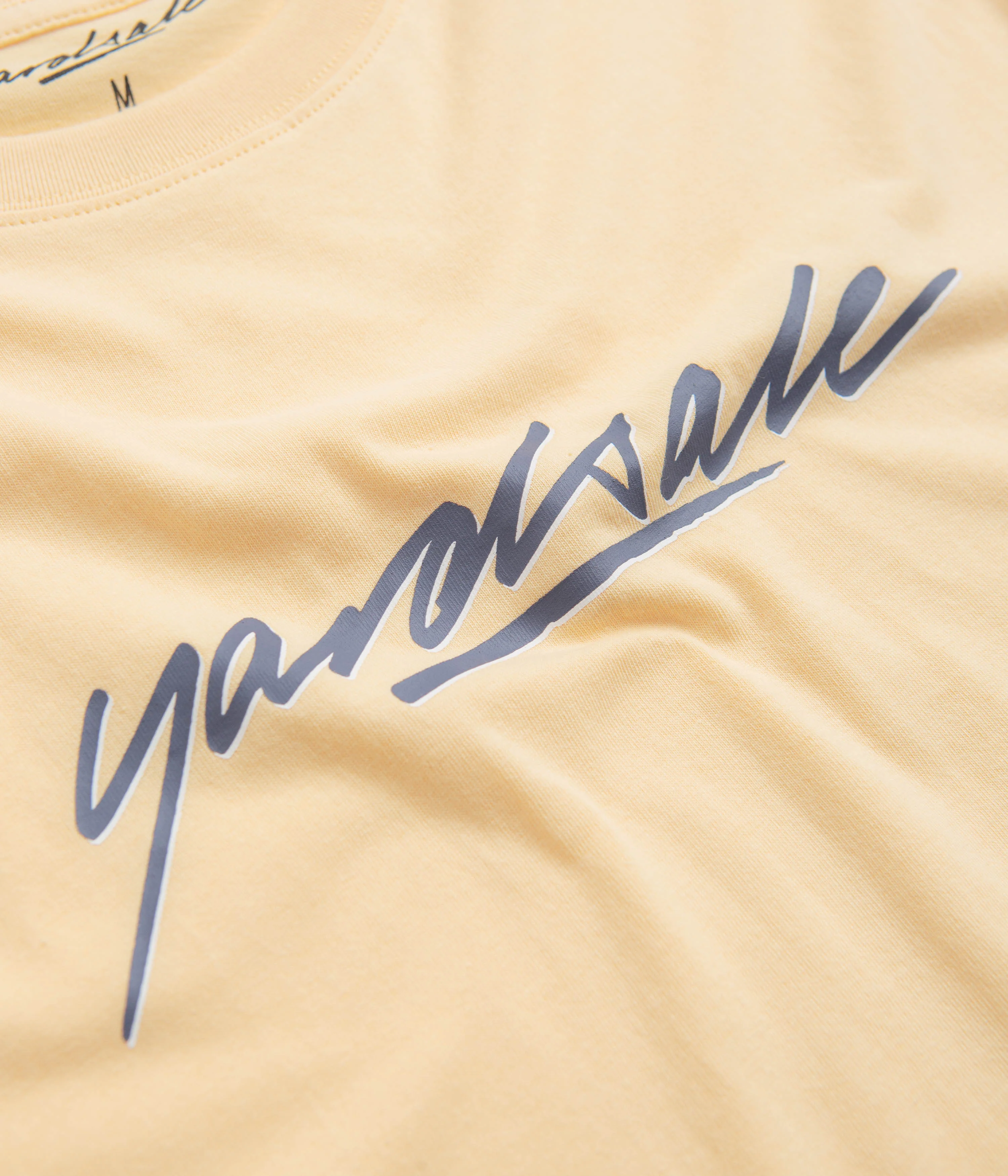 Yardsale Script T-Shirt - Yellow - Image 3