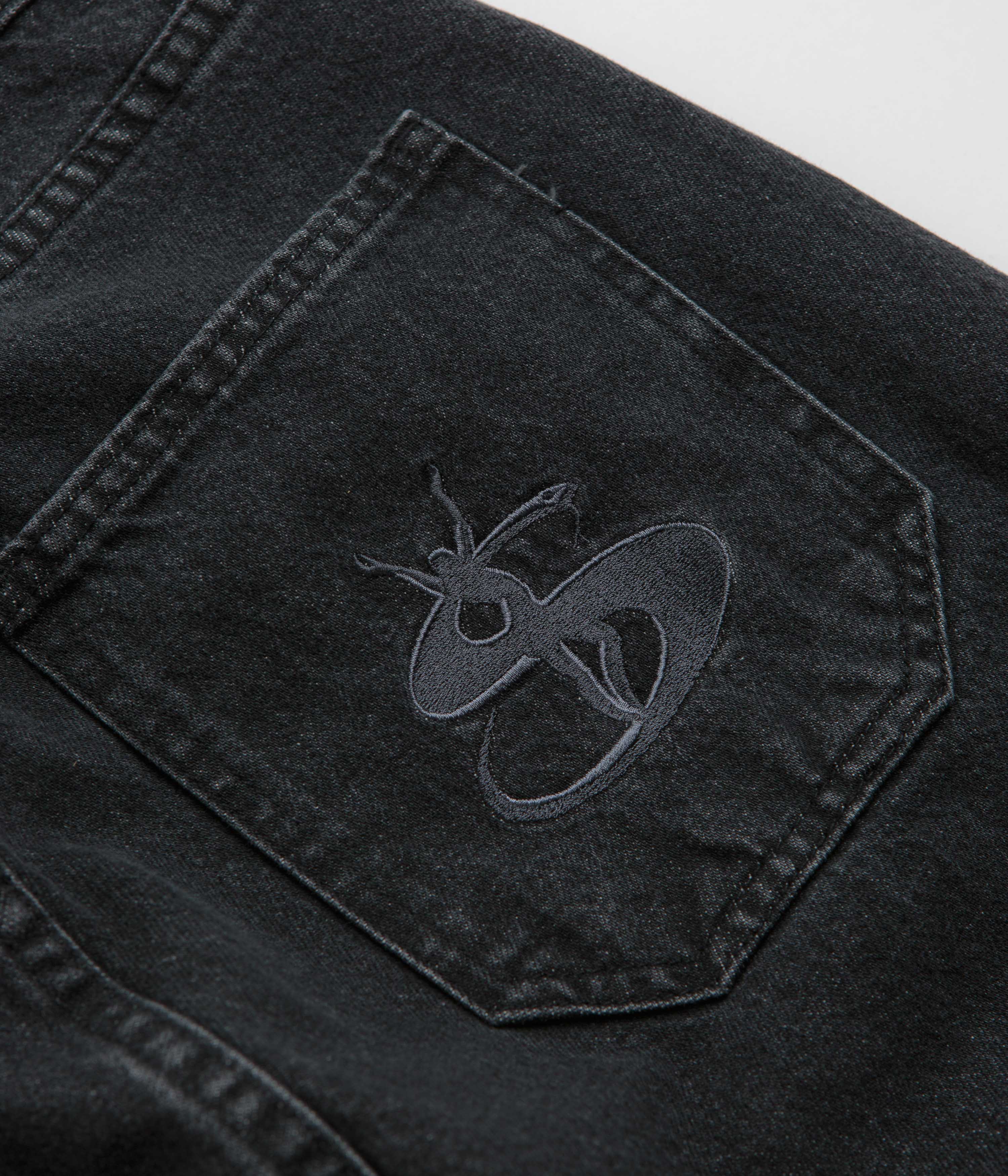 Yardsale Slub Stain Phantasy Jeans - Black - Image 8