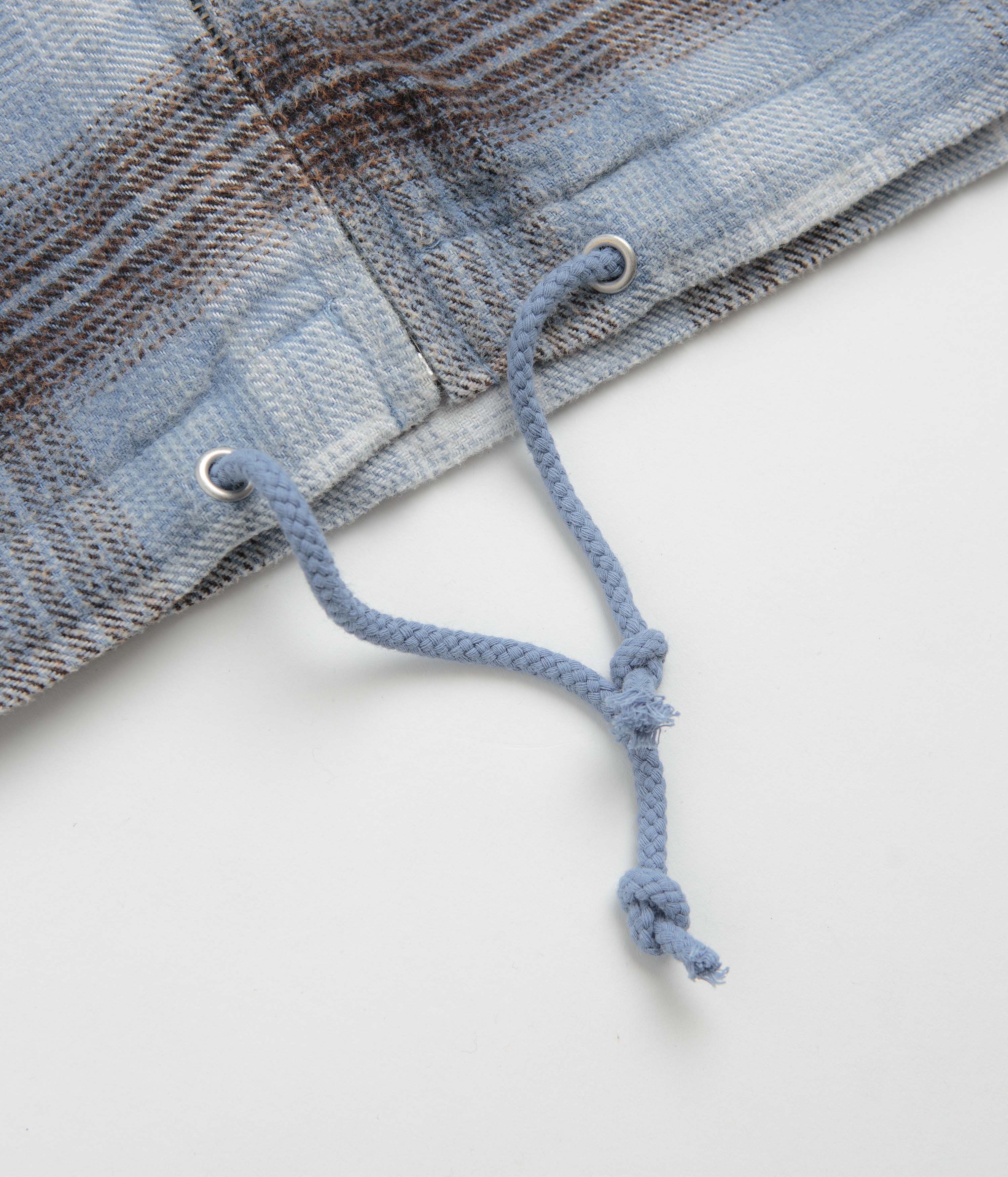 Yardsale Tartan Full-Zip Hoodie - Blue - Image 6