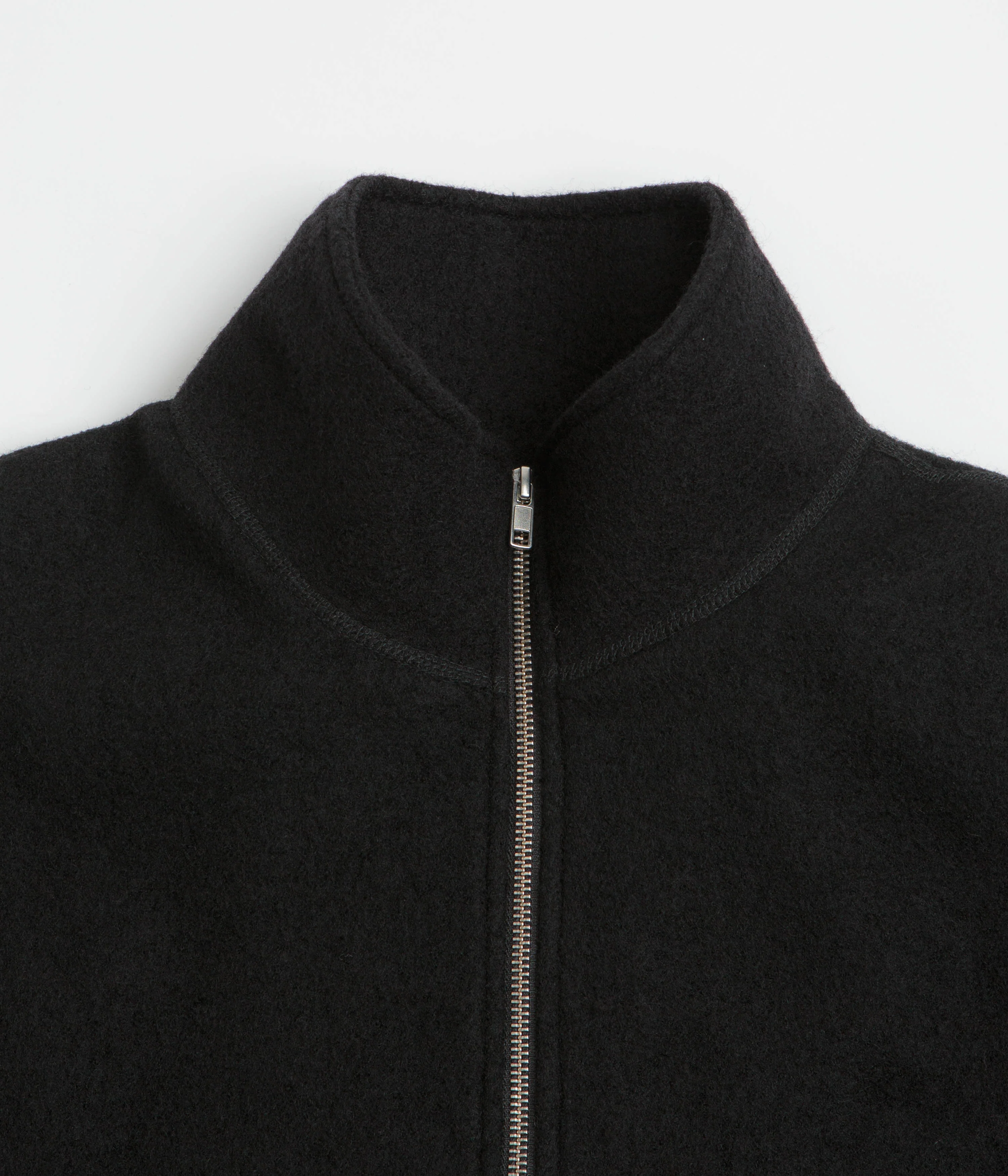YMC Aaron Zip Fleece Jacket - Black - Image 4