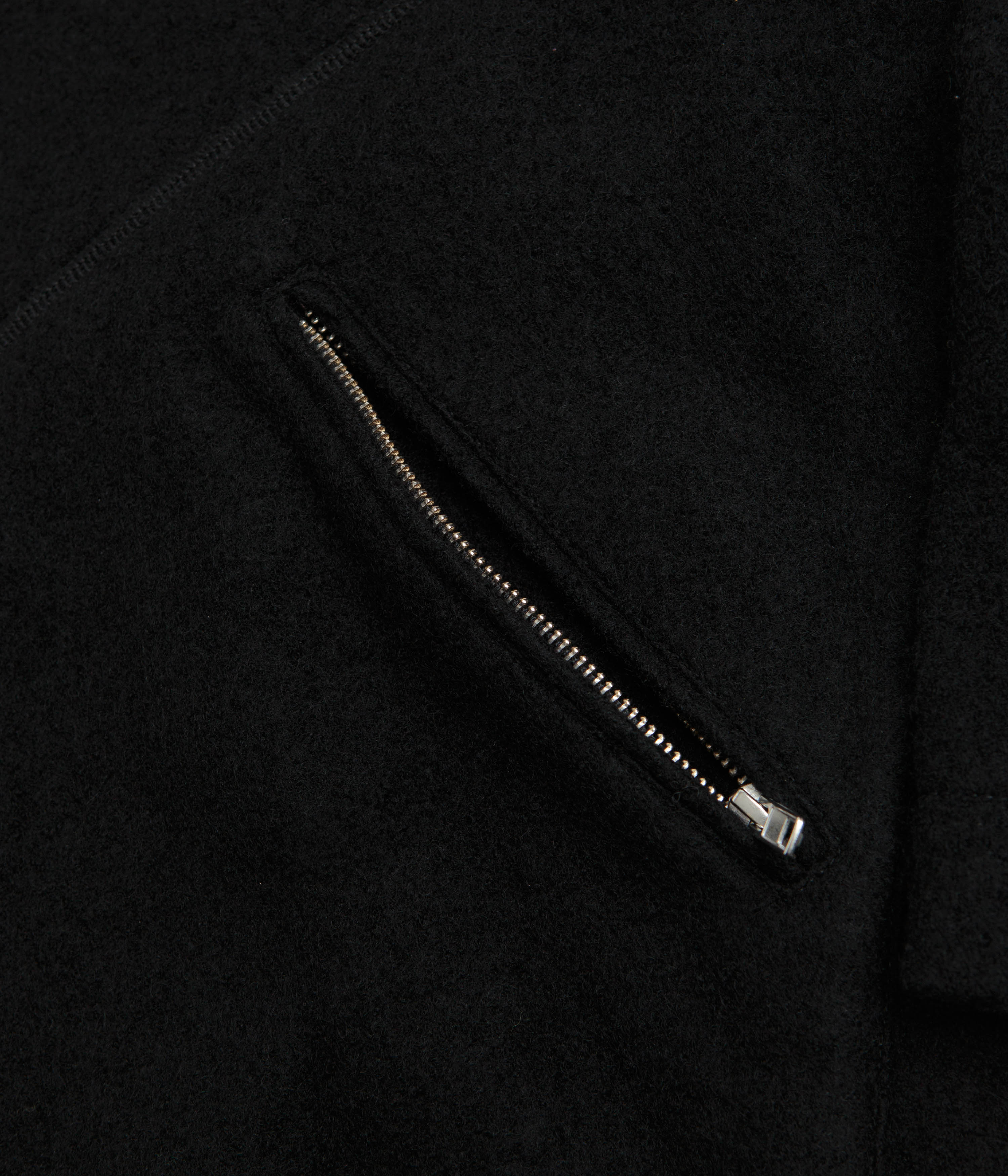 YMC Aaron Zip Fleece Jacket - Black - Image 5