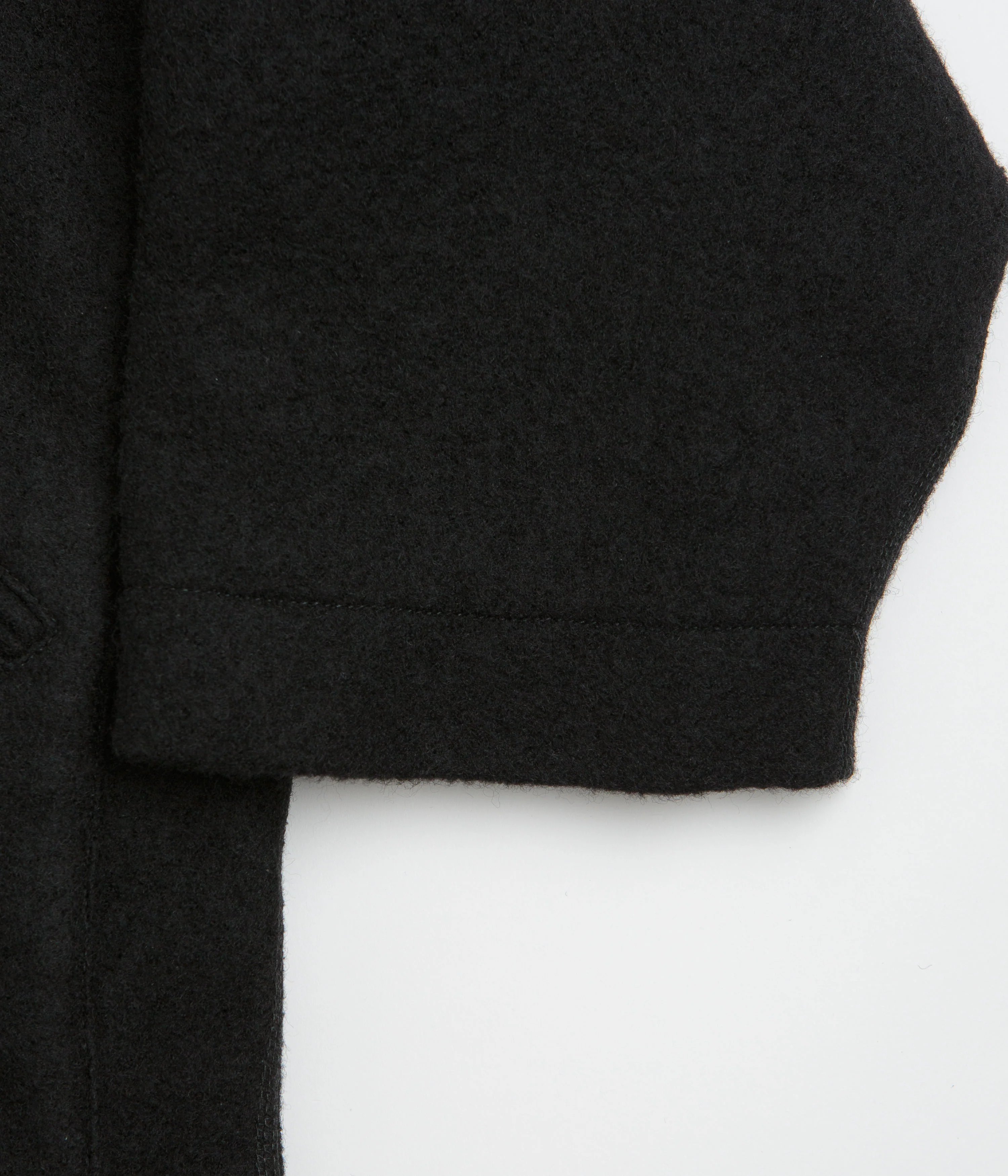 YMC Aaron Zip Fleece Jacket - Black - Image 7