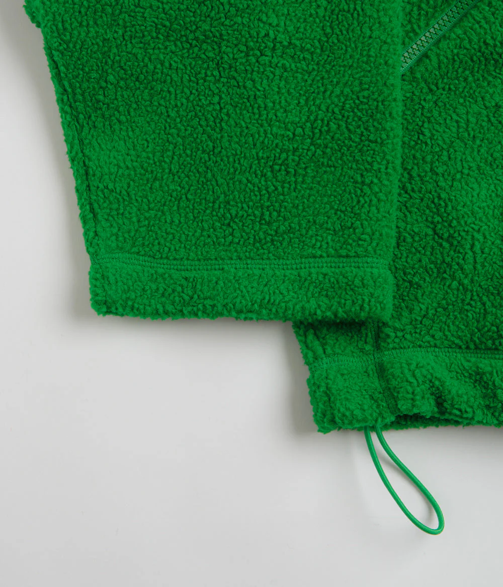 YMC Aaron Zip Fleece Jacket - Green - Image 4