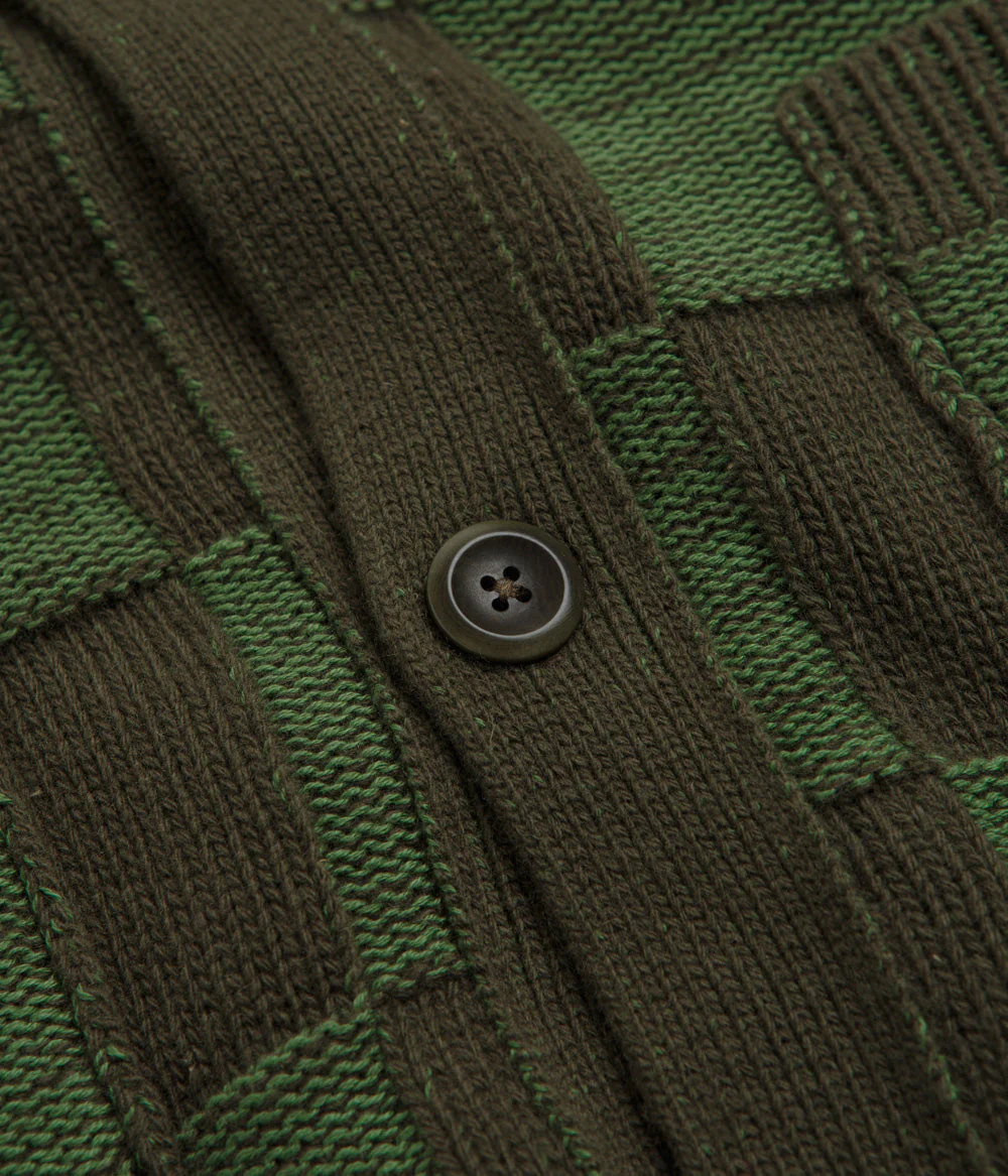 YMC Baker Cardigan - Green - Image 3
