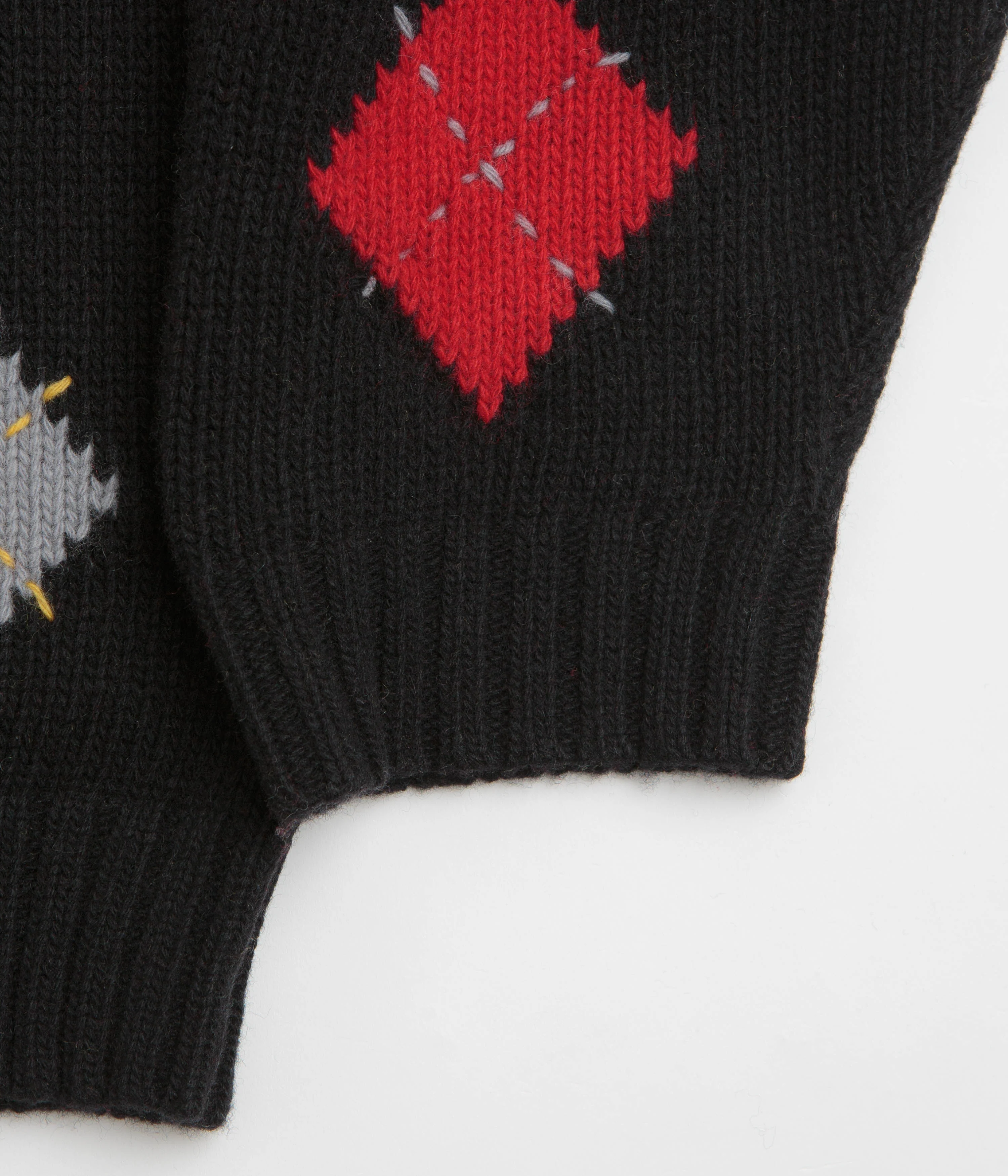 YMC Flint Knit Crewneck Sweatshirt - Black - Image 4