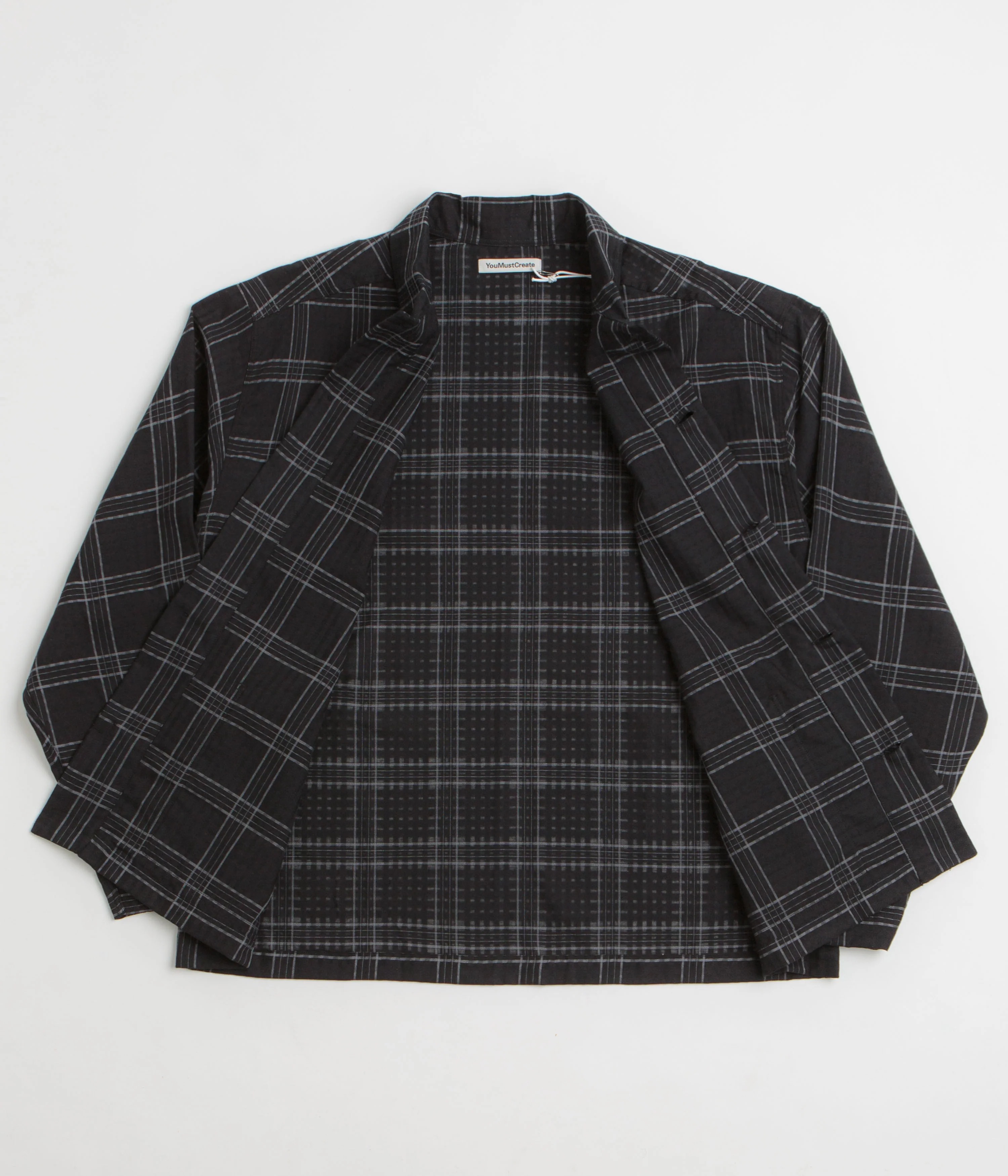 YMC PJ Overshirt - Black / Grey - Image 2