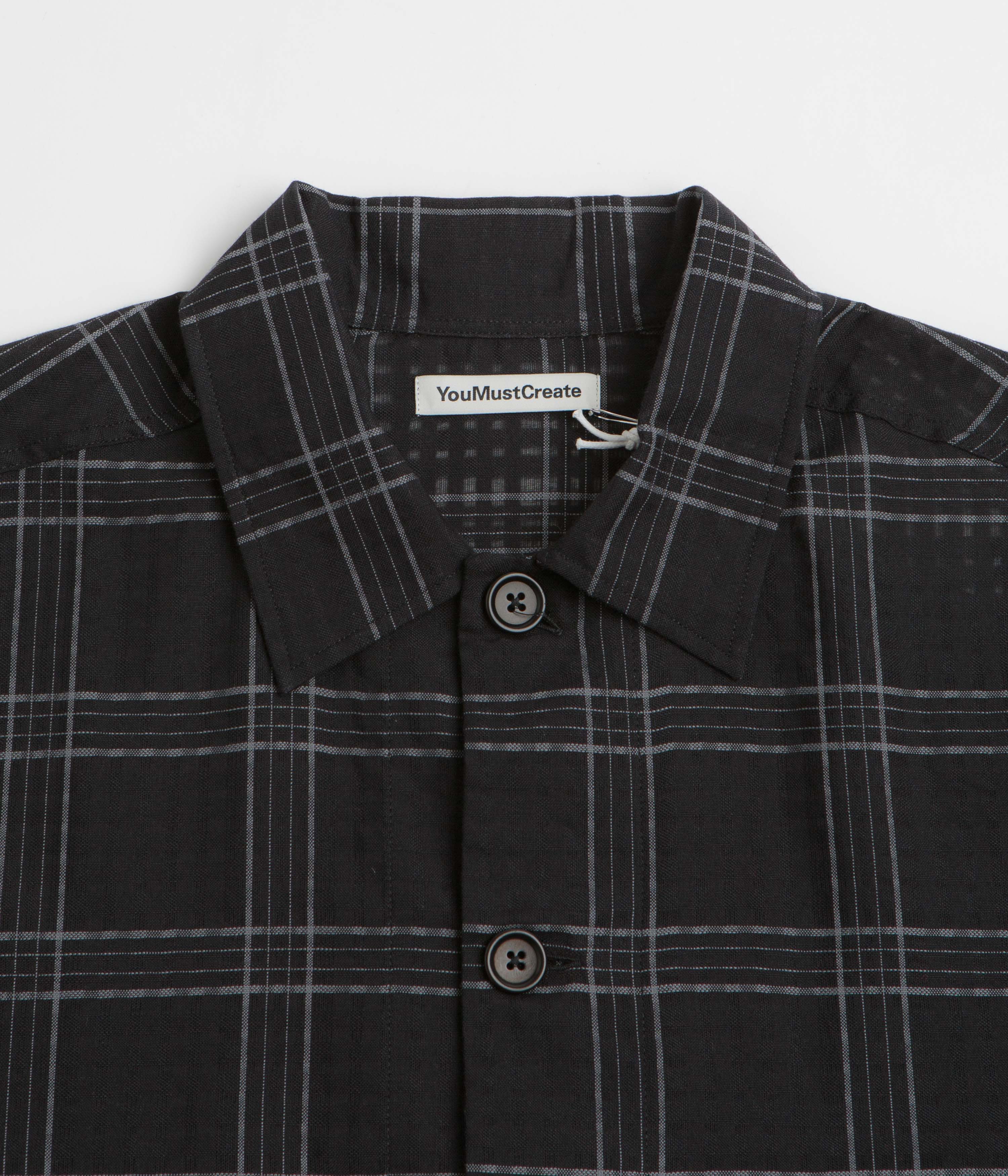 YMC PJ Overshirt - Black / Grey - Image 4