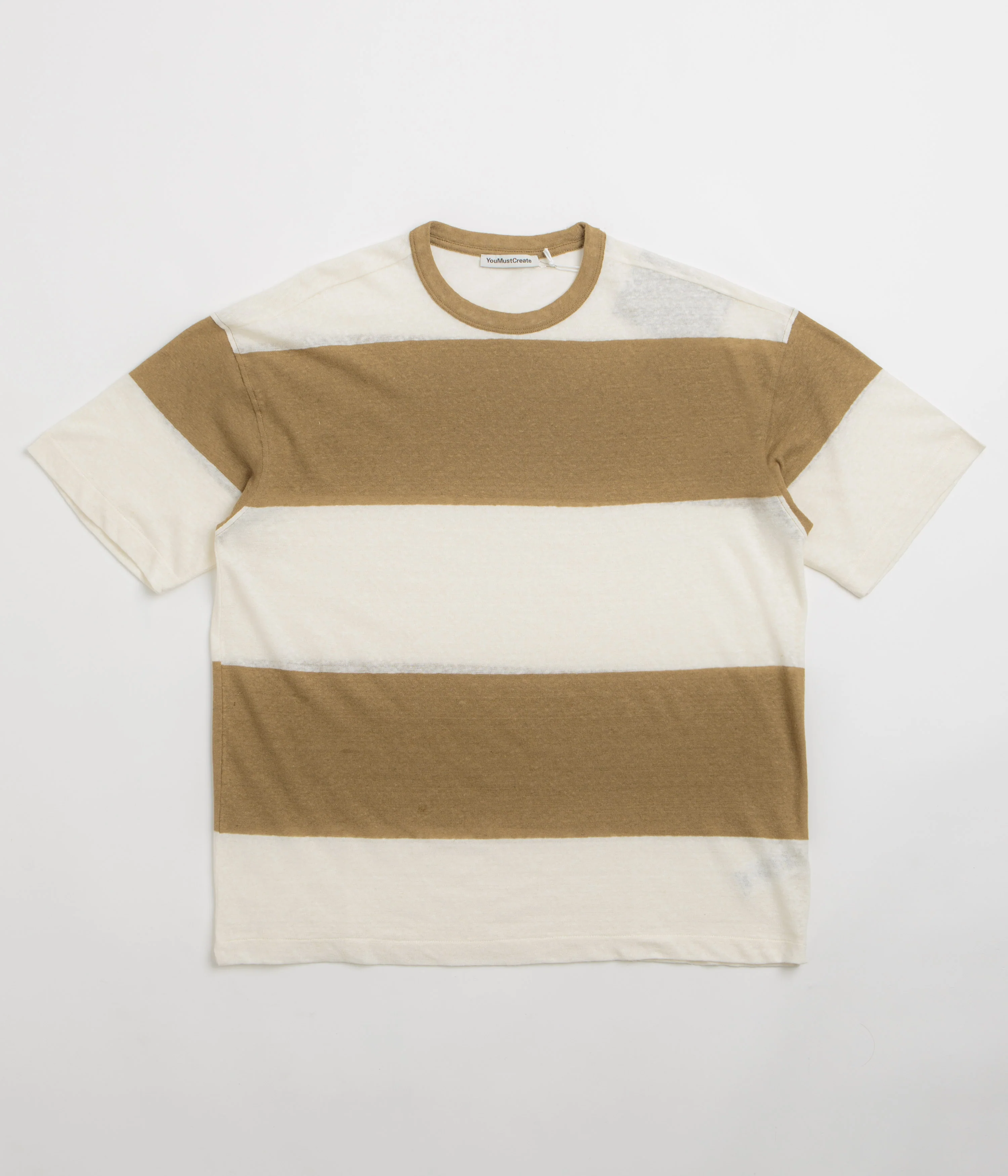 YMC Triple T-Shirt - Taupe / Off White