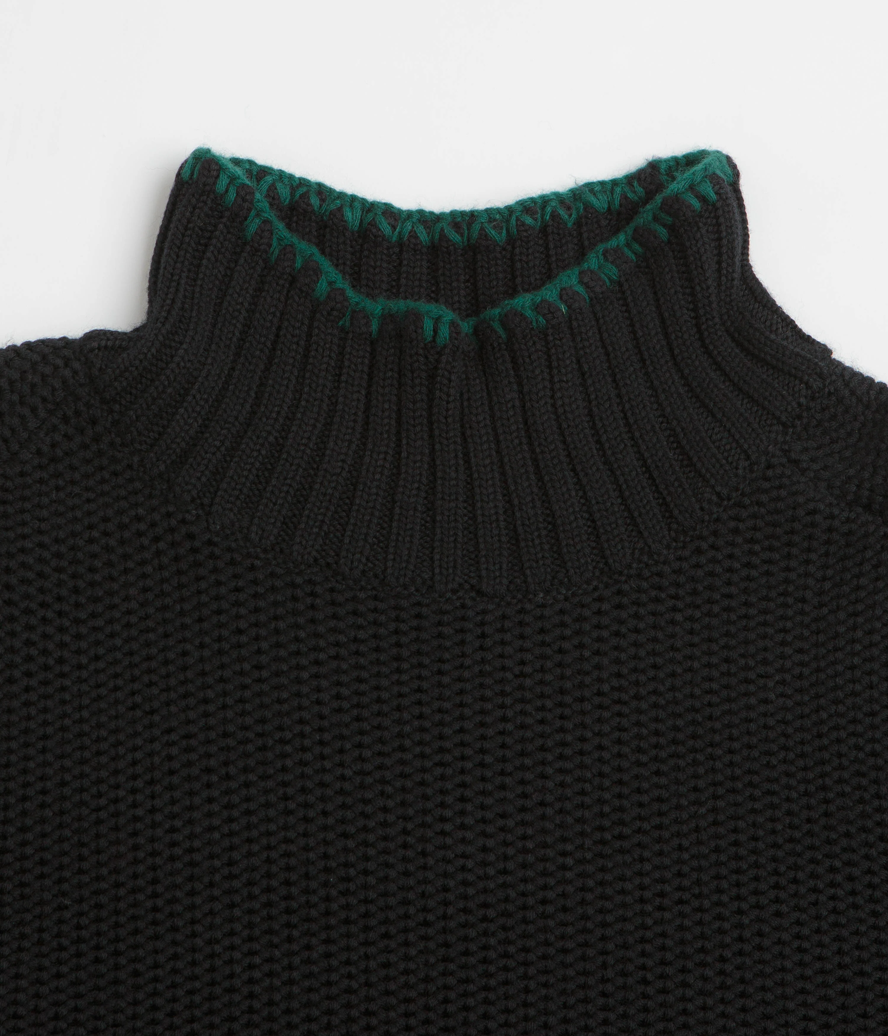 YMC Yips Knit Crewneck Sweatshirt - Black - Image 2