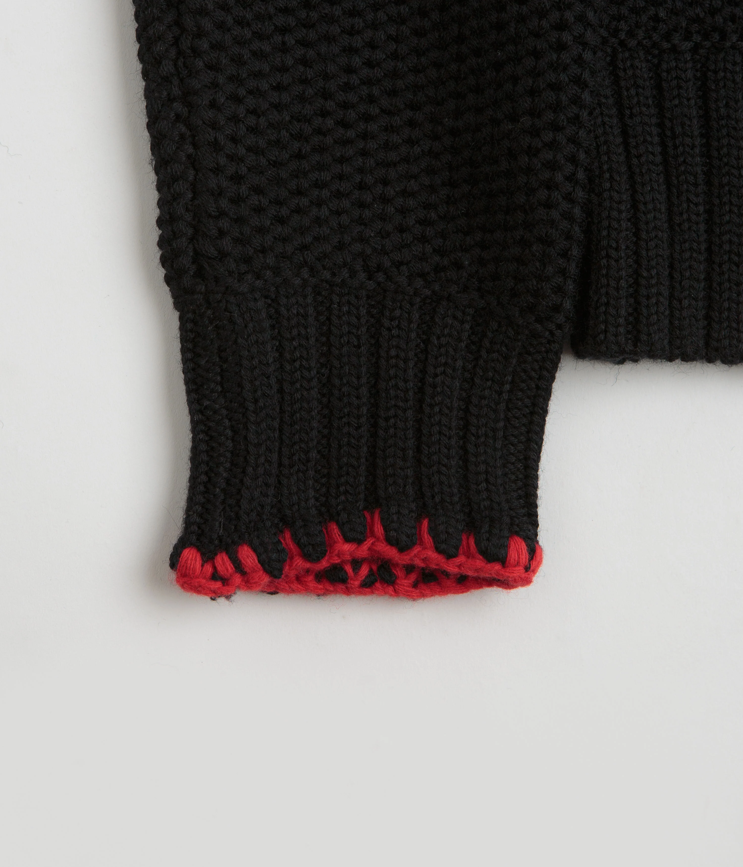 YMC Yips Knit Crewneck Sweatshirt - Black - Image 4